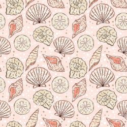 Coral Seashells seamless (vinyl)