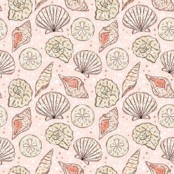 Coral Seashells seamless (vinyl)