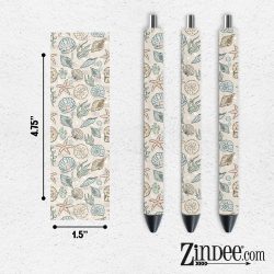 Pastel Seashell VINYL Pen Wrap