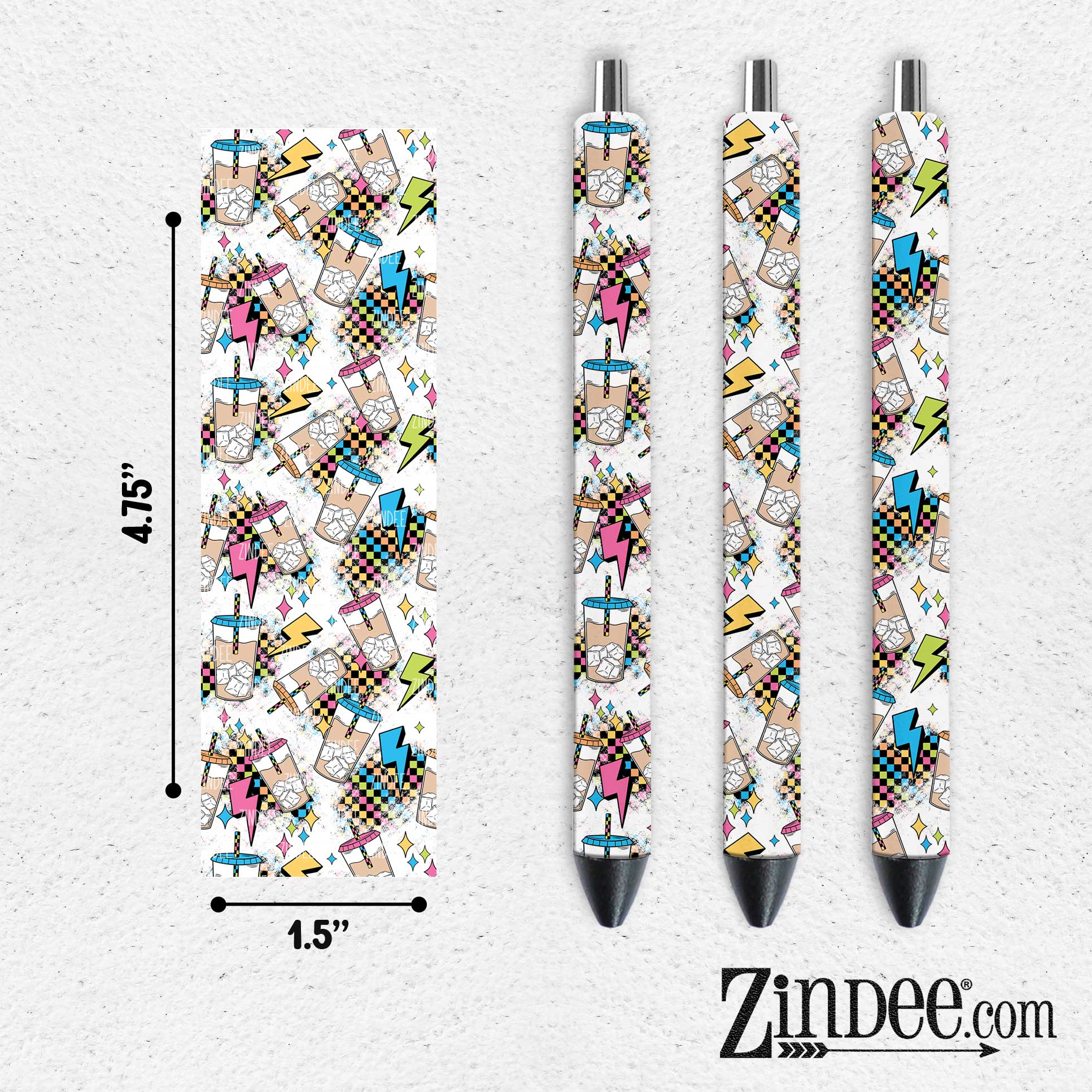 Rainbow Coffee VINYL Pen Wrap