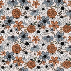 Rustic Florals seamless (vinyl)