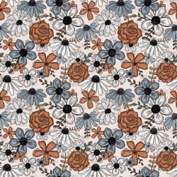 Rustic Florals seamless (vinyl)