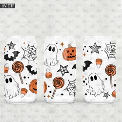 Spooky Things Candy UV DTF Glass Can Wrap