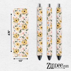 Sunshine Floral VINYL Pen Wrap