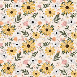 Sunshine Florals seamless (vinyl)