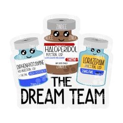 The Dream Team – Acrylic Badge Reel Blank (2") No Hole | Optional Sticker or UV DTF