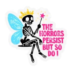 The Horrors Persist – Acrylic Badge Reel Blank (2") No Hole | Optional Sticker or UV DTF