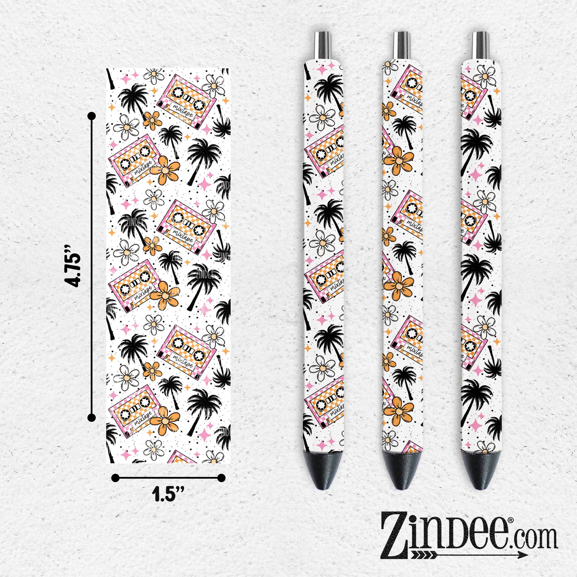 Tropical Mixtape VINYL Pen Wrap