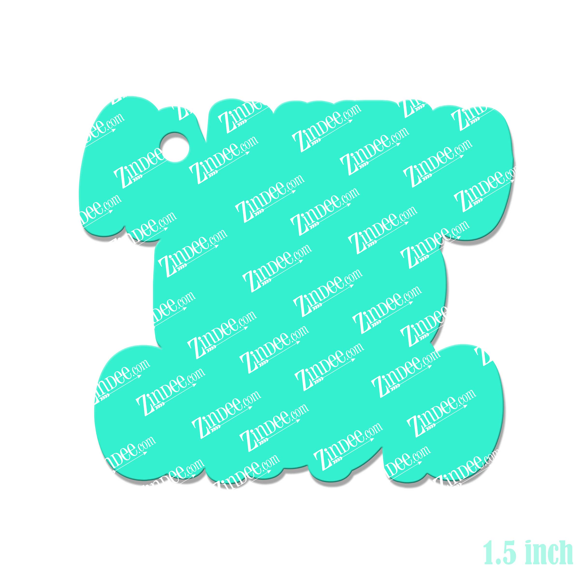 Anxiety Is My Cardio – Mini Acrylic Charm Blank (1.5") | Optional Sticker or UV DTF - Image 2
