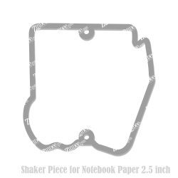 Notebook Paper Shaker Piece (2.5 inch) 2 holes