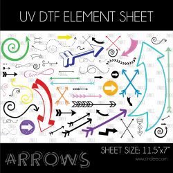 Arrows Element Sheet (UV DTF)