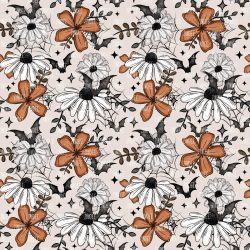 Bat Floral seamless (vinyl)