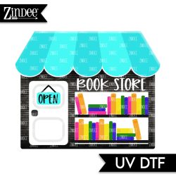 Bookstore UV DTF Decal (matches acrylic blank)