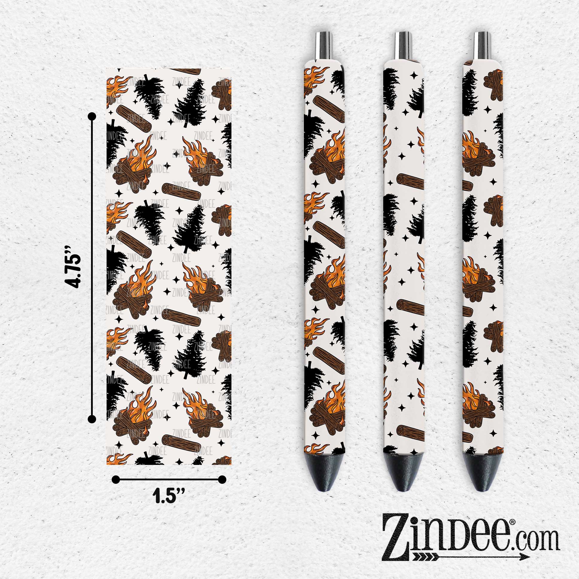 Campfire VINYL Pen Wrap