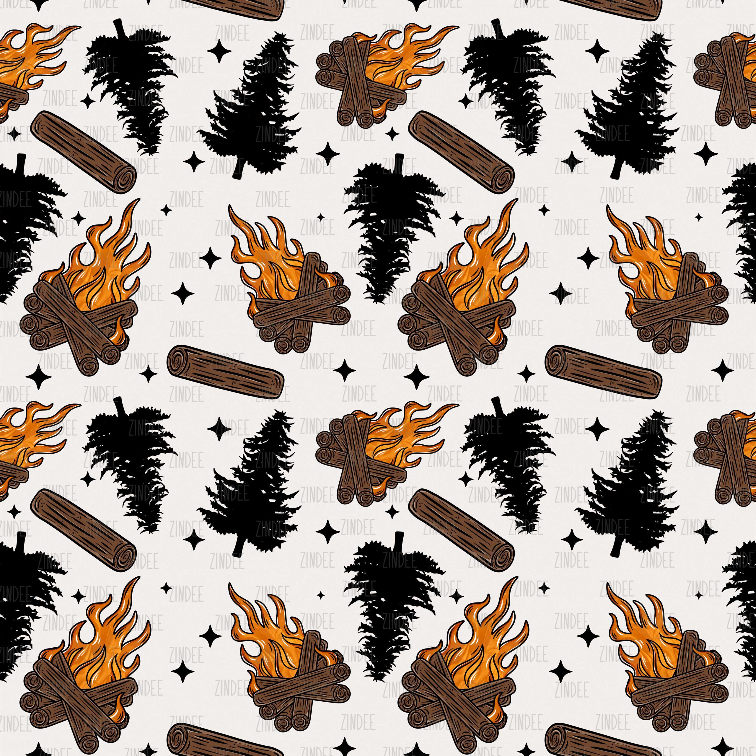 Campfire seamless (vinyl)