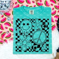Checker Vibes DTF Transfer