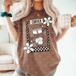 Coffee Card DTF Transfer