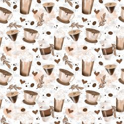 Coffee Club seamless (vinyl)