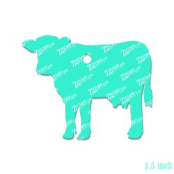 Alternative view of Cow Acrylic Blank- Sticker- UV DTF (1.5 inch)