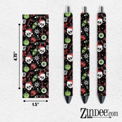 Creepy Christmas VINYL Pen Wrap
