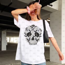 Floral Bat Skellie DTF Transfer