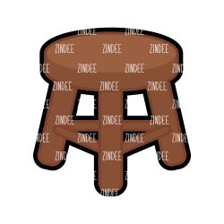 Alternative view of Foot Stool 1 inch (shaker filler) NO HOLE (10 pack)