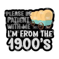 From The 1900's – Acrylic Keychain Blank (2.5") | Optional Sticker or UV DTF