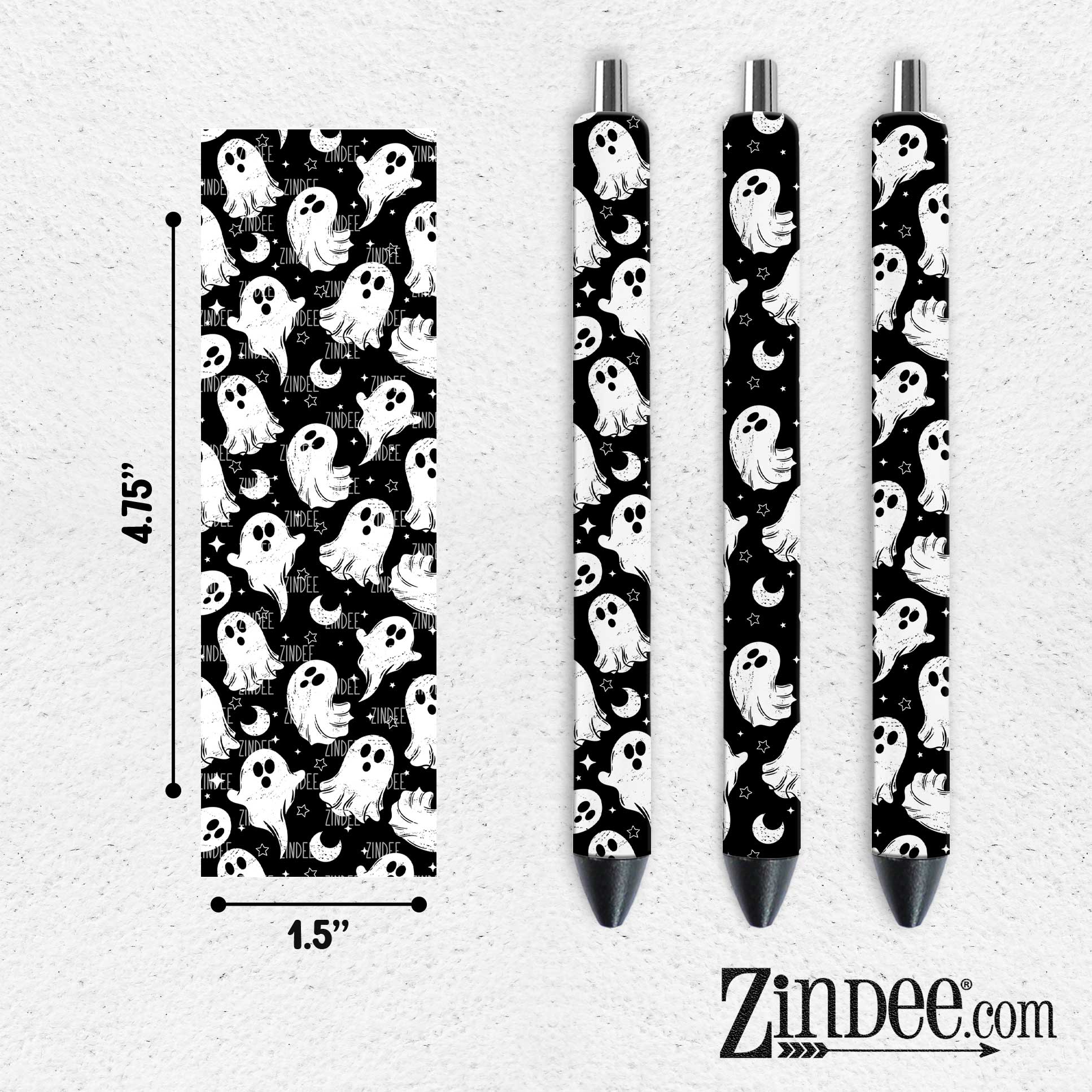 Ghosties VINYL Pen Wrap