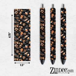 Halloween Candy Black VINYL Pen Wrap