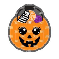 Halloween Candy Bucket Acrylic Blank- Sticker- UV DTF (2.5 inch)