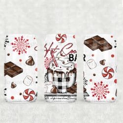 Hot Cocoa Bar UV DTF Glass Can Wrap