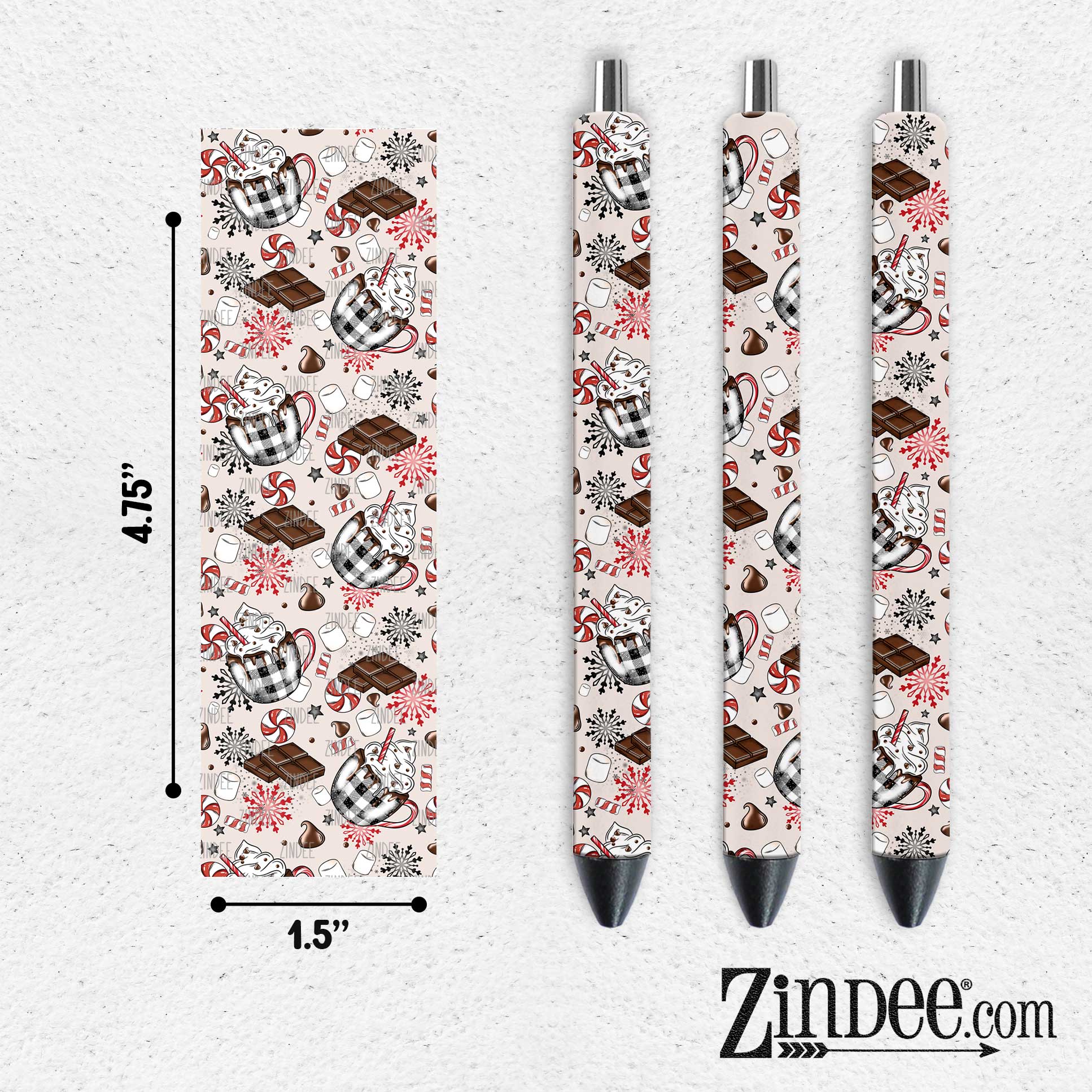 Hot Cocoa Bar VINYL Pen Wrap