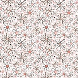 Mauve Checkered Florals seamless (vinyl)