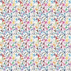 Multi Color Awareness Ribbon seamless (vinyl)
