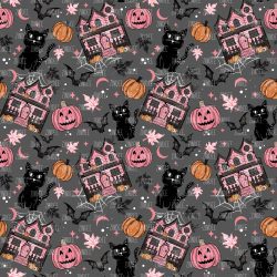 Pink Haunted House seamless (vinyl)