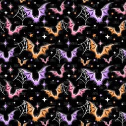 Purple Pink Orange Bats seamless (vinyl)