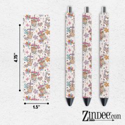 Retro Iced Coffee VINYL Pen Wrap