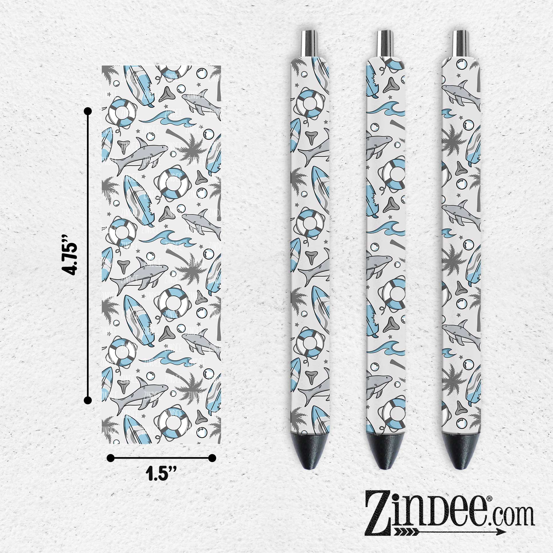 Sharks VINYL Pen Wrap
