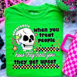 Snarky Neon Skellie DTF Transfer