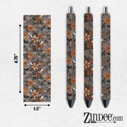 Spooky Floral VINYL Pen Wrap