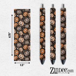 Spooky Pumpkins VINYL Pen Wrap