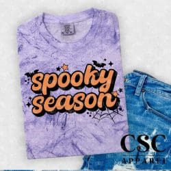 Spooky Season Orange DTF Transfer