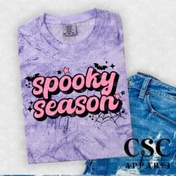 Spooky Season Pink DTF Transfer