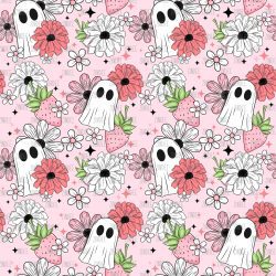 Strawberry Ghost seamless (vinyl)