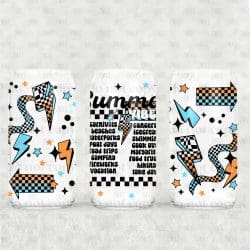 Summer Vibes UV DTF Glass Can Wrap