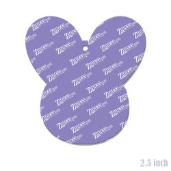 Alternative view of Bow Bunny Acrylic Blank- Sticker- UV DTF (2.5 inch)