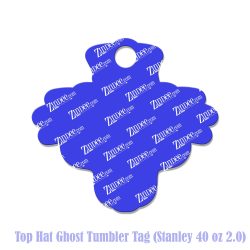 Alternative view of Top Hat Ghost Tumbler Tag (Stanley 40 oz 2.0)