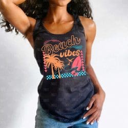 Beach Vibes Neon DTF Transfer
