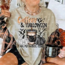 Caffeine Halloween DTF Transfer