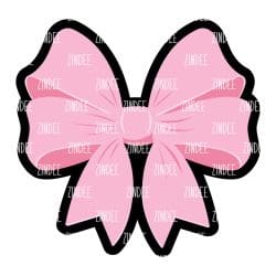 Coquette Bow – Acrylic Keychain Blank (2.5") | Optional Sticker or UV DTF